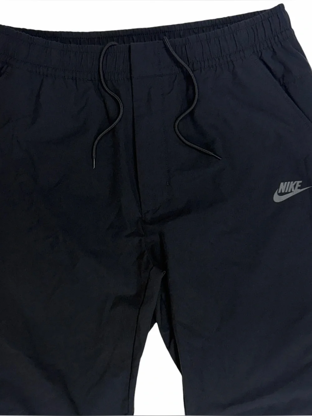 Nike Club Woven Tapered Pants Mens Large Black Tech Athletic Track Sportswear